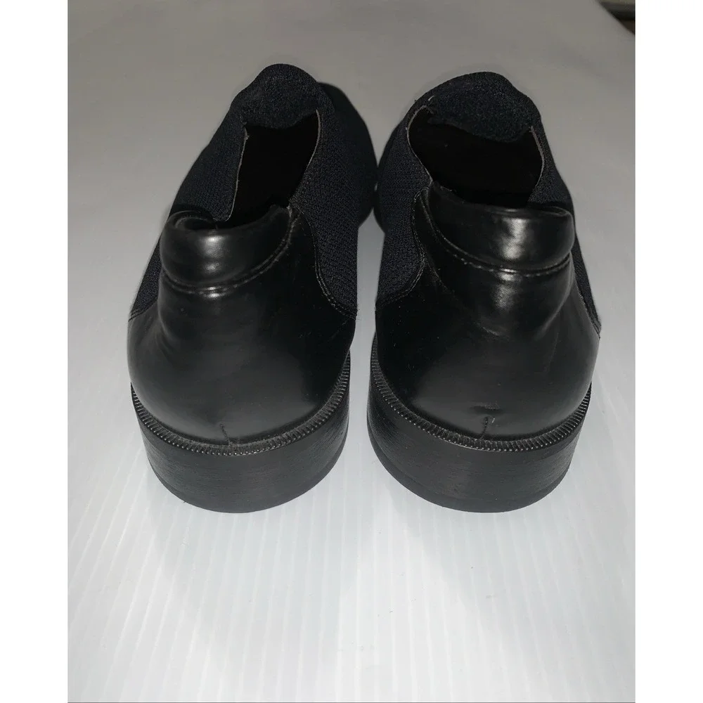 Donald Pliner Rex Loafers Mens 10M Black Stretch Nappa Leather Slip On Shoes